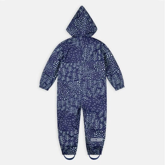 Muddy Puddles - Navy Botanical All-in-One Scampsuit (6-12 months)