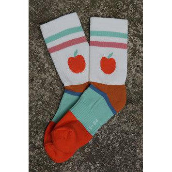 Fräulein Prusselise - Organic Tennis Socks - Apple
