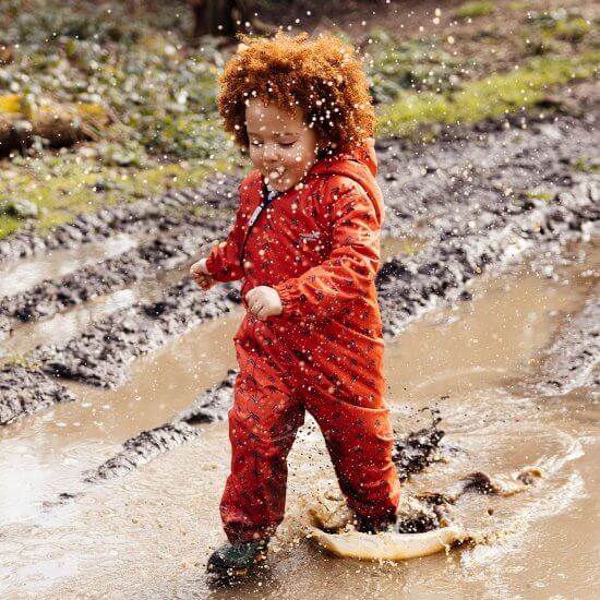 Muddy Puddles - Red Peaks All-in-One Scampsuit (6-12 months)