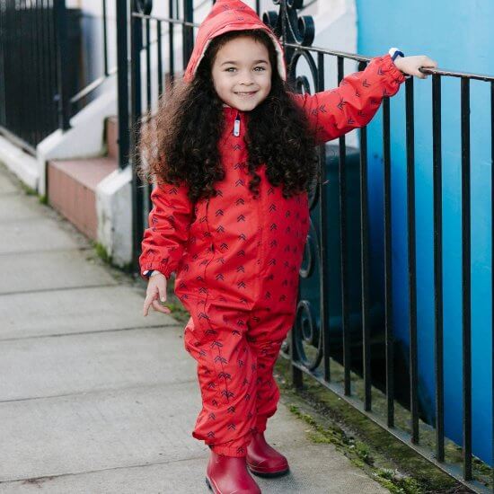 Muddy Puddles - Red Peaks All-in-One Scampsuit (6-12 months)