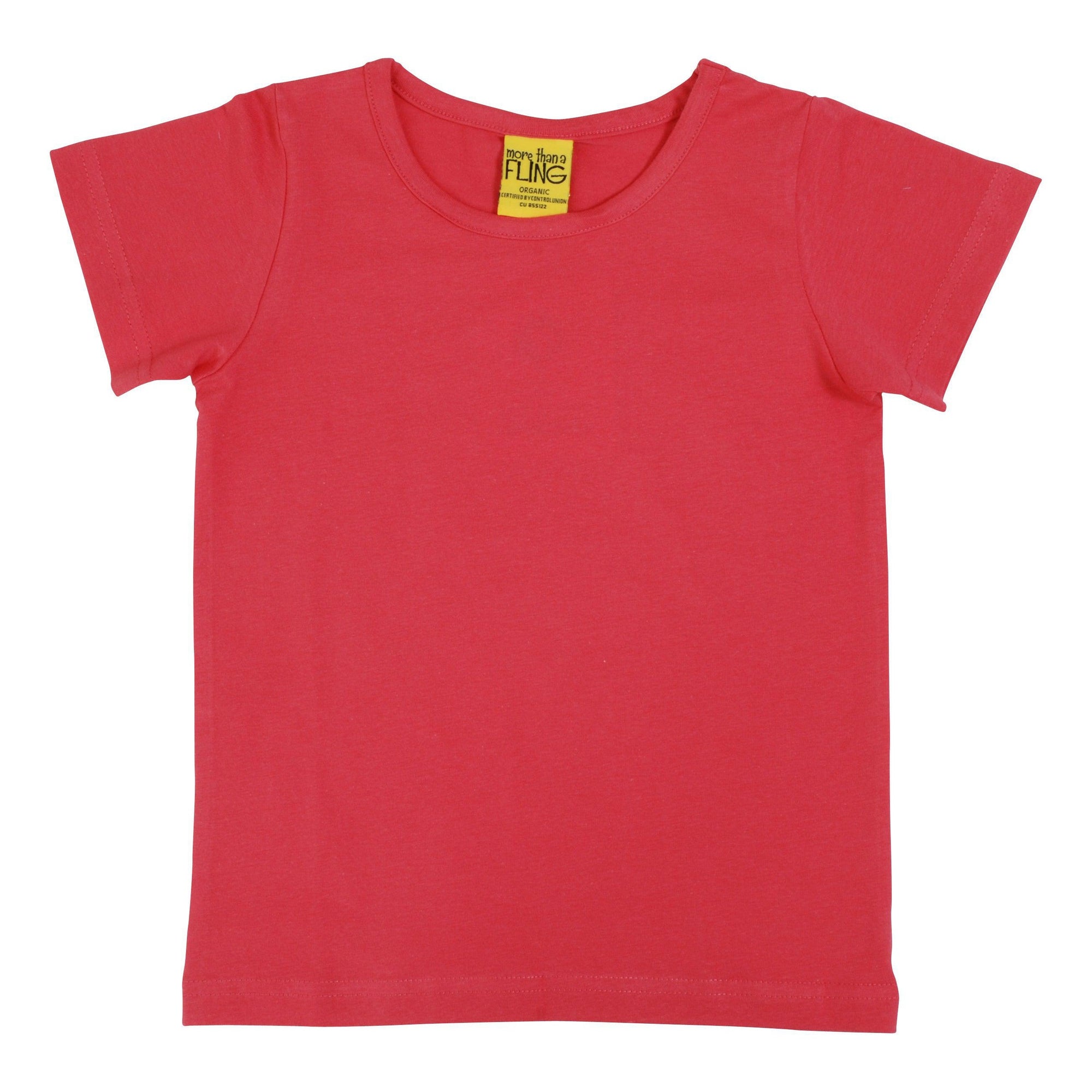 More Than A FLING - Rouge Red (Hot Pink) Short Sleeved Top (1-2 years)