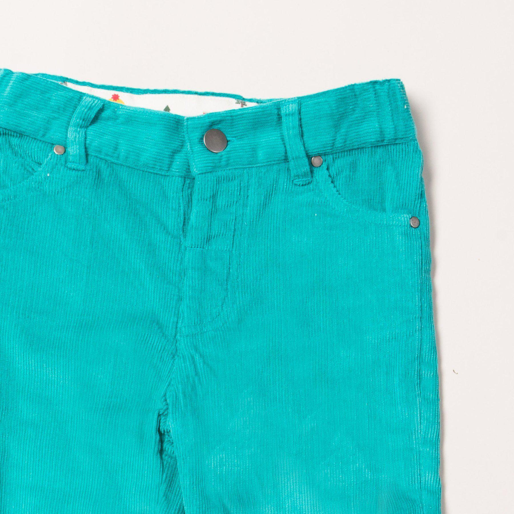 Little Green Radicals - Woodland Adventure Teal Jeans (2-3 years)