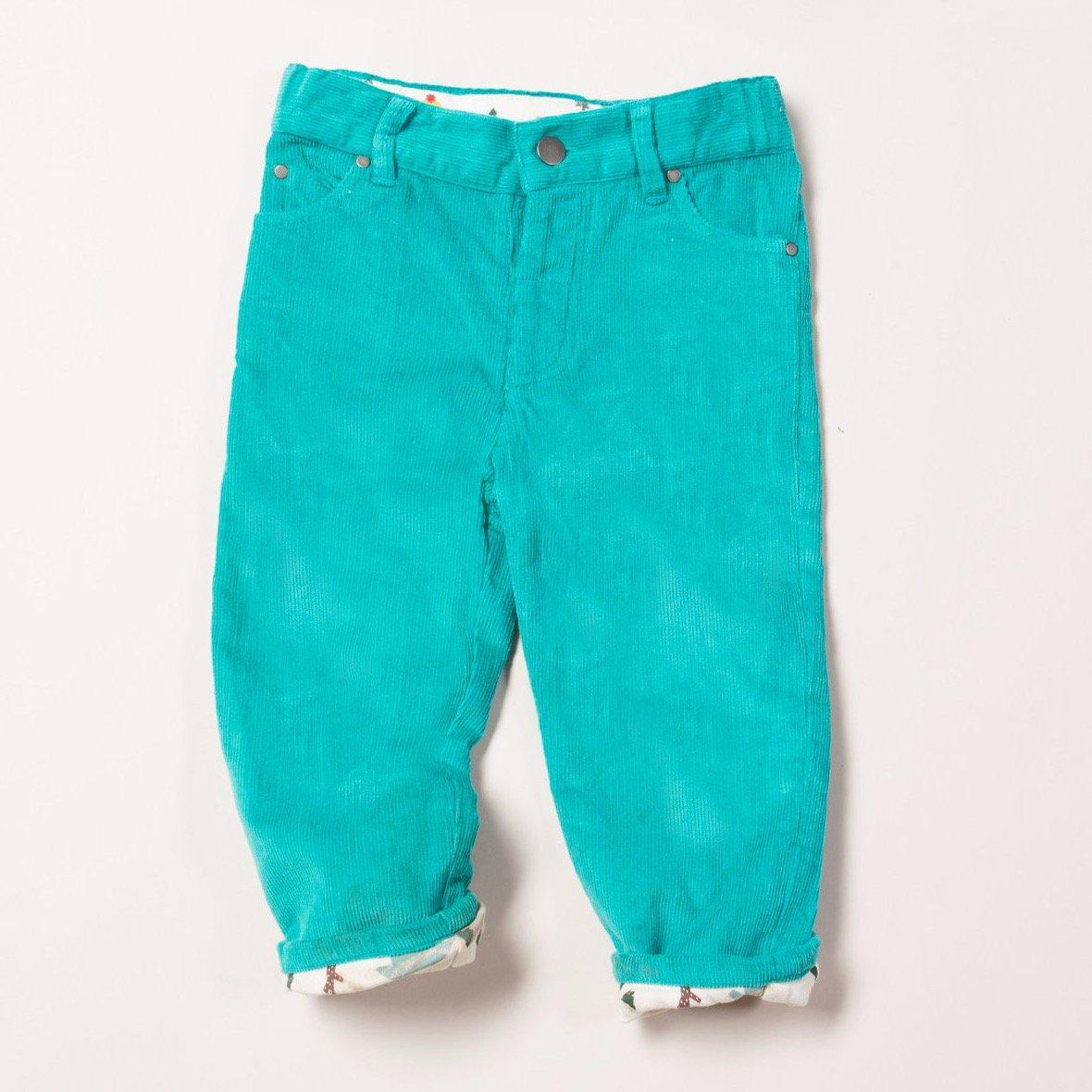 Little Green Radicals - Woodland Adventure Teal Jeans (2-3 years)