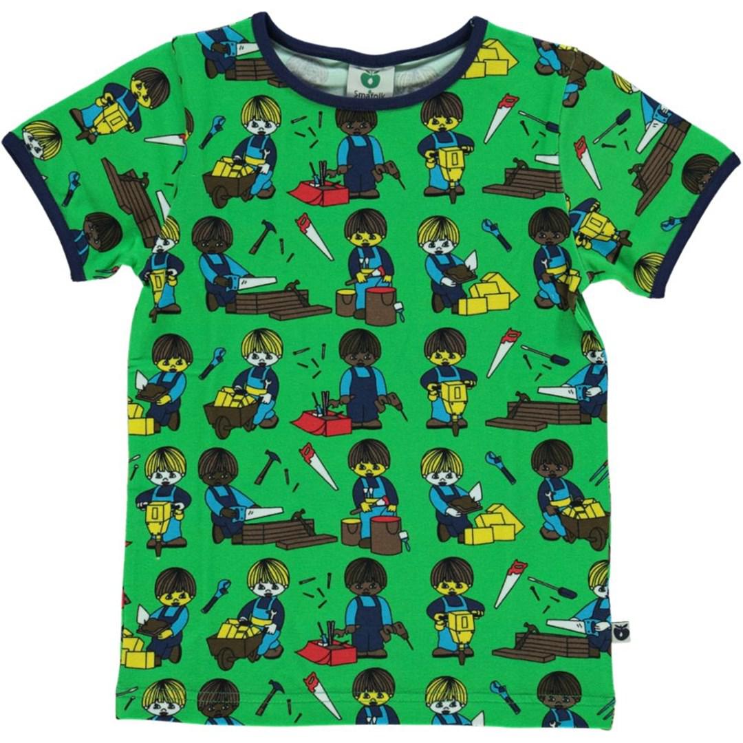 Småfolk - Workers Short Sleeved Top (Green)