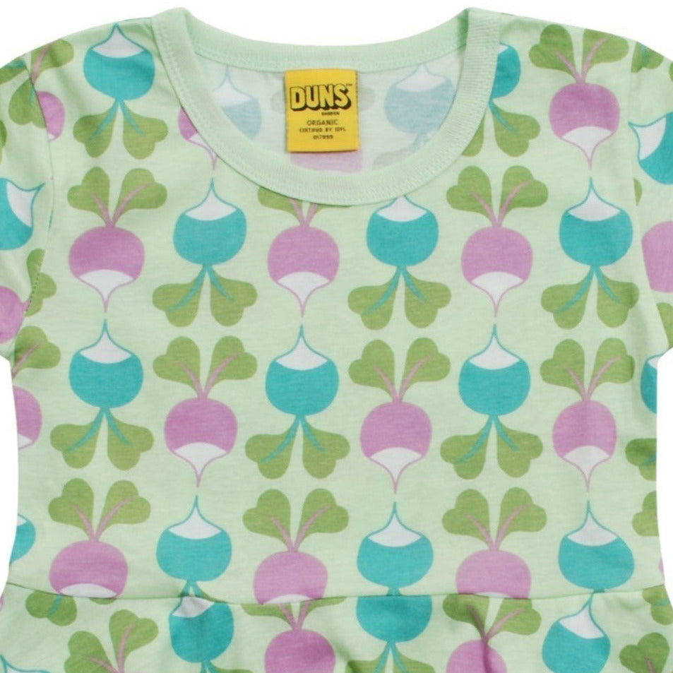 DUNS Sweden - Big Radish Long Sleeved Skater Dress (Patina Green)