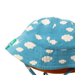 Little Green Radicals - Blue Clouds Reversible Sunhat