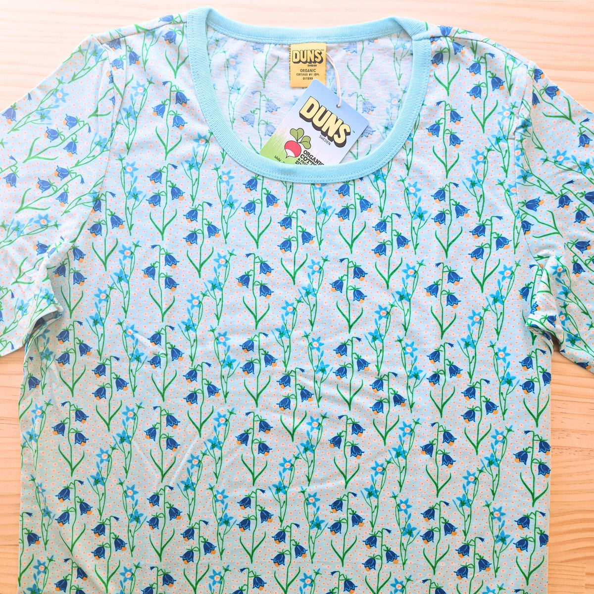 DUNS Sweden - Bluebells (Light Blue) Women's Short Sleeved Top (X-Large)