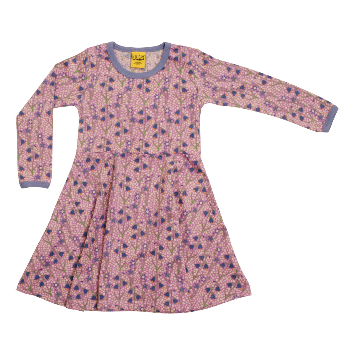 DUNS Sweden - Bluebells (Light Purple) Long Sleeved Skater Dress