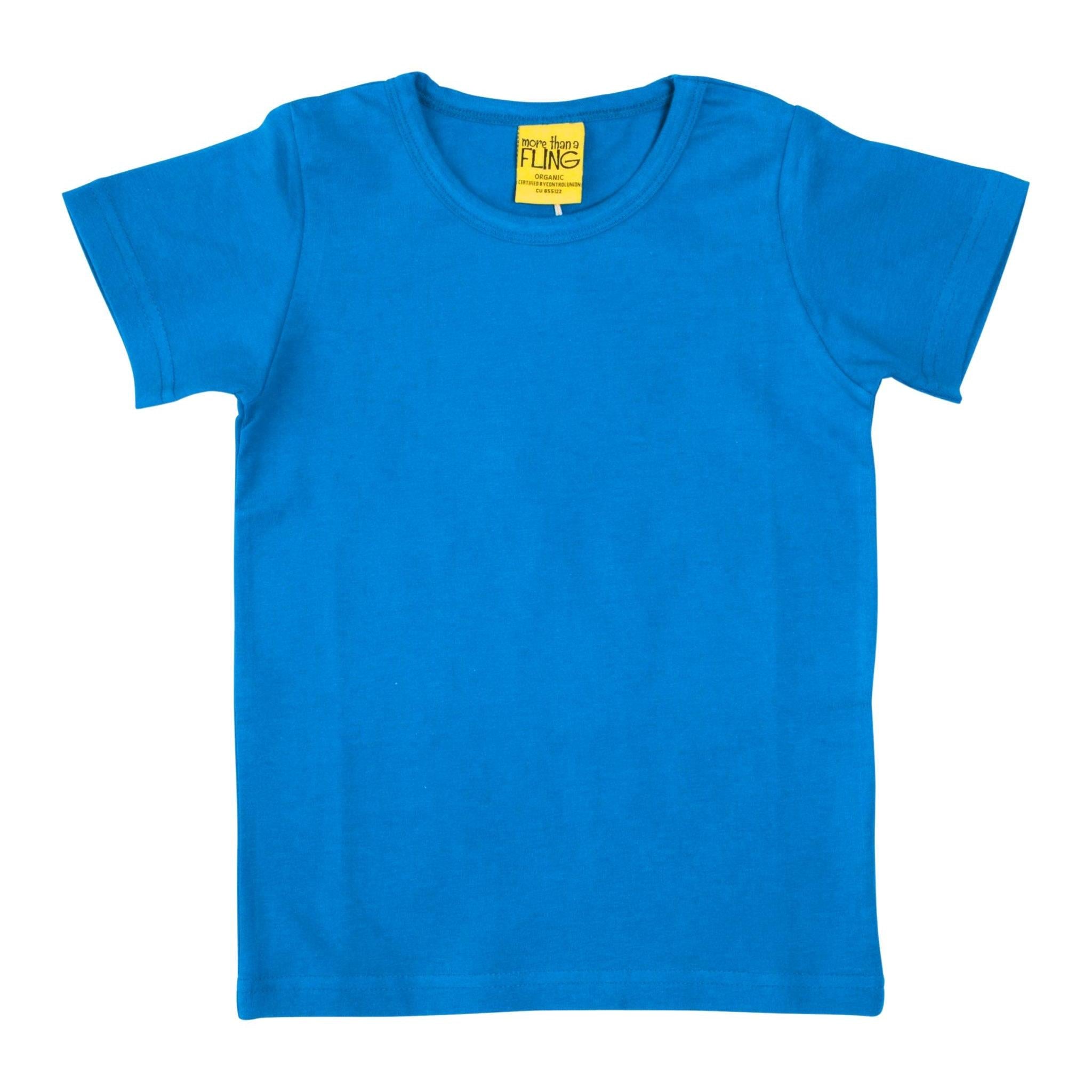 More Than A FLING - Brilliant Blue Short Sleeved Top (6 - 8 Years)