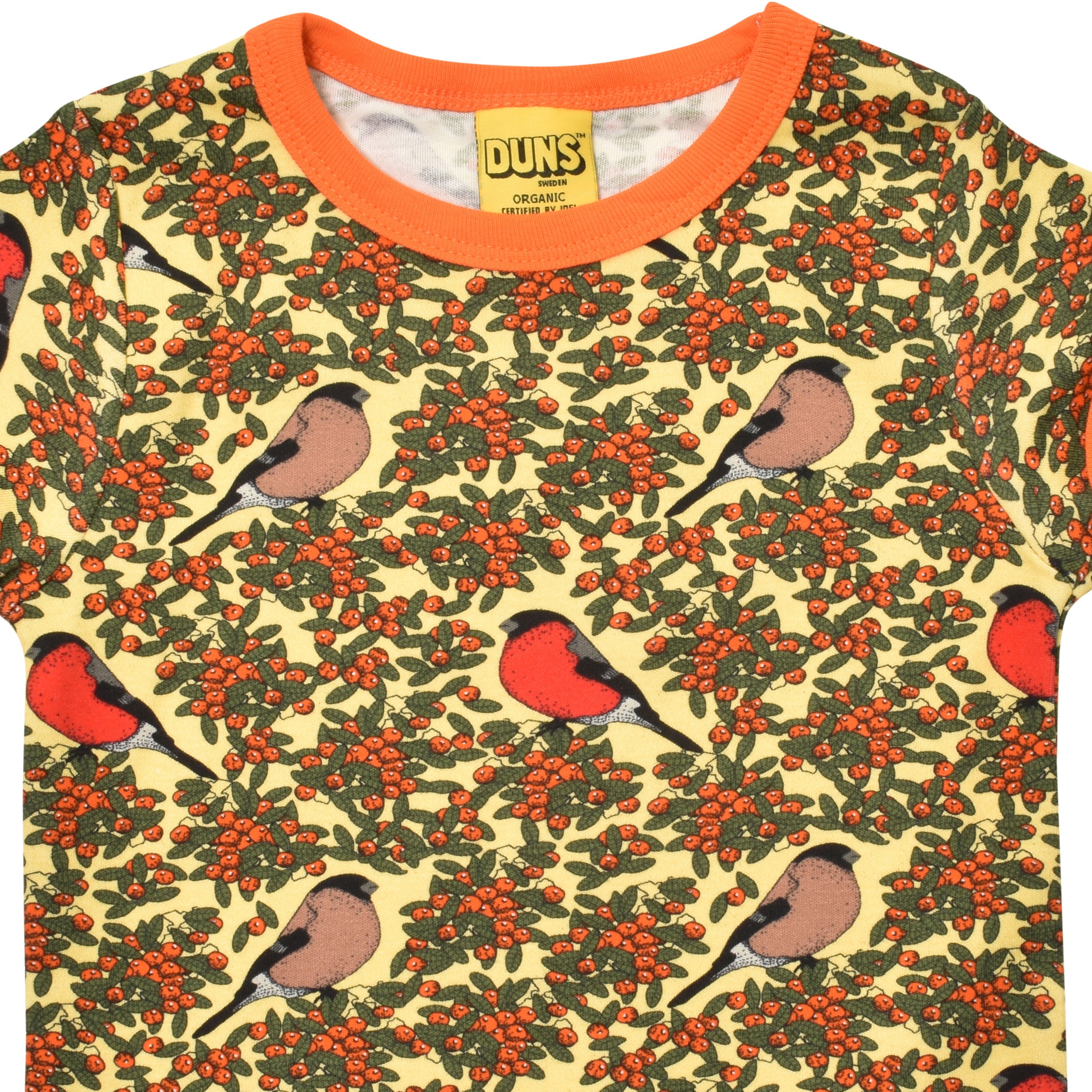 DUNS Sweden - Bullfinch Yellow Cream Short Sleeved Top