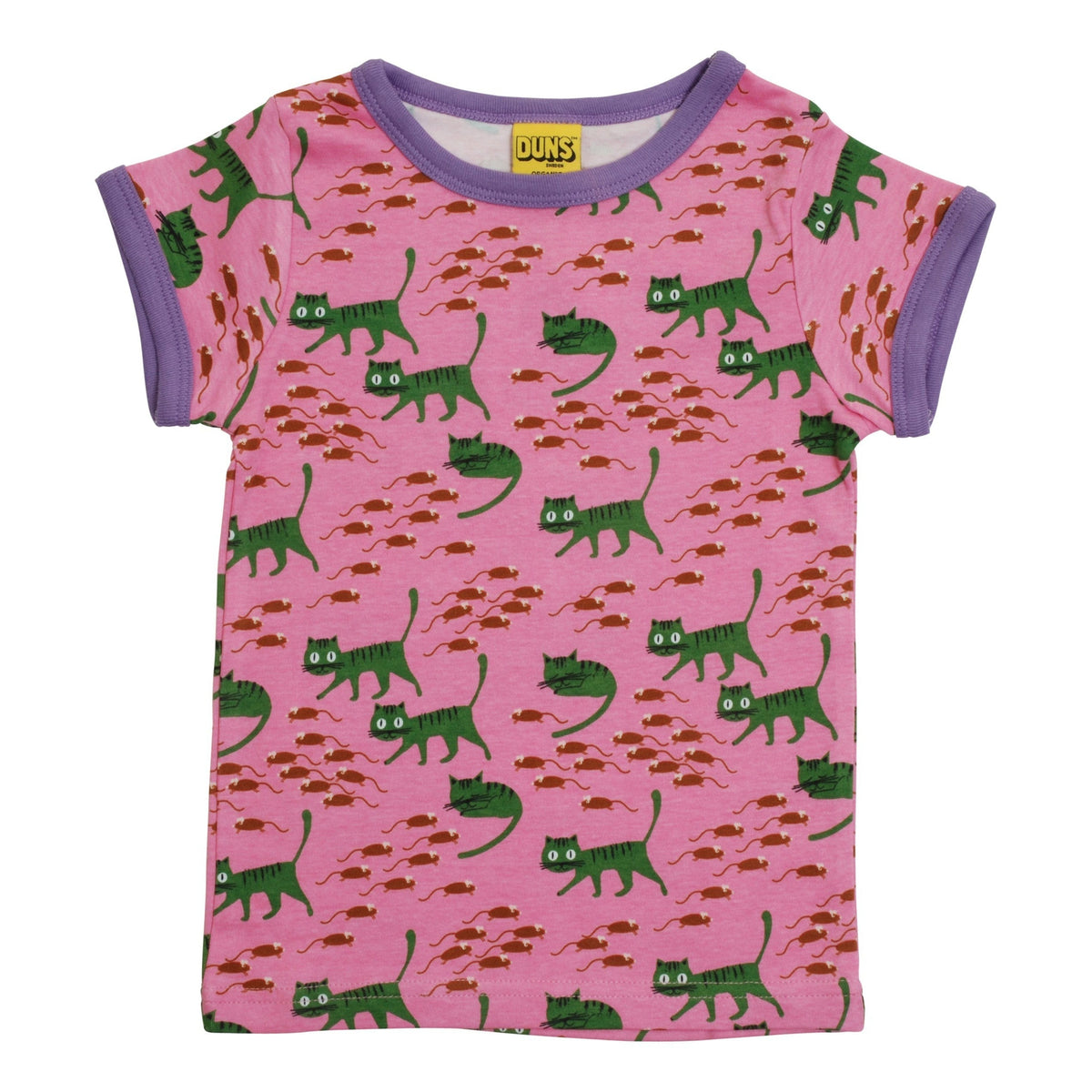 DUNS Sweden - Cats Short Sleeved Top (Pink) (6 Years)