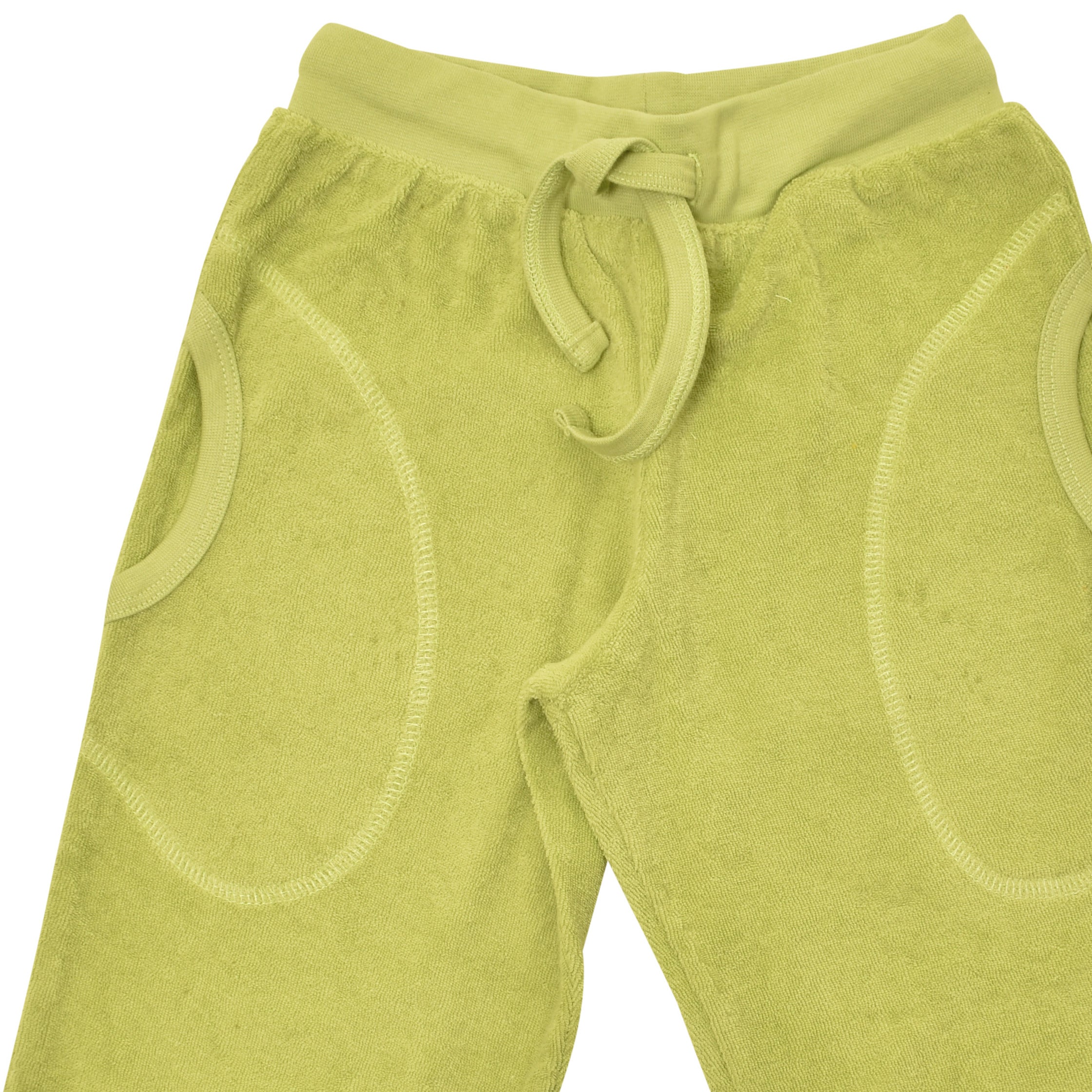 DUNS Sweden - Chartreuse Green Terry Trousers