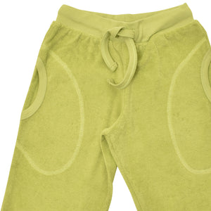 DUNS Sweden - Chartreuse Green Terry Trousers