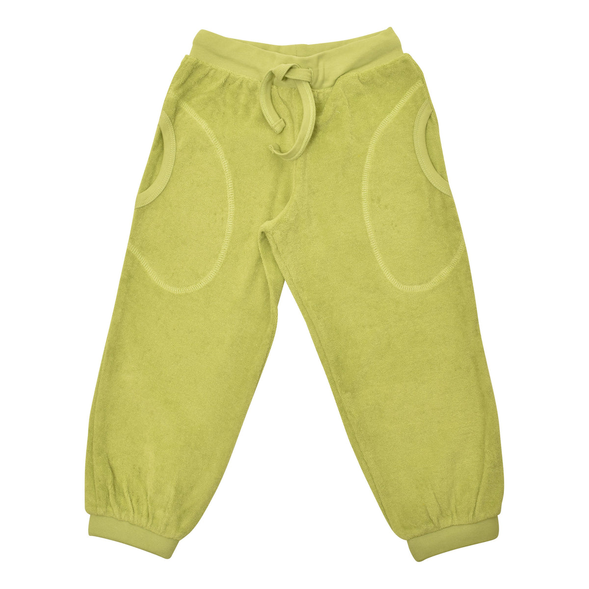 DUNS Sweden - Chartreuse Green Terry Trousers