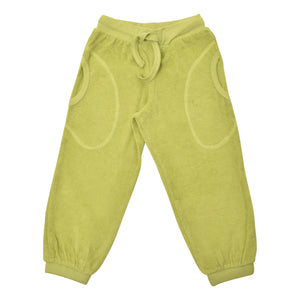 DUNS Sweden - Chartreuse Green Terry Trousers