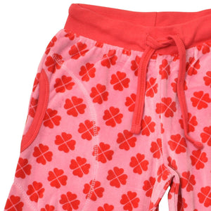 DUNS Sweden - Clover Begonia Pink Velour Trousers