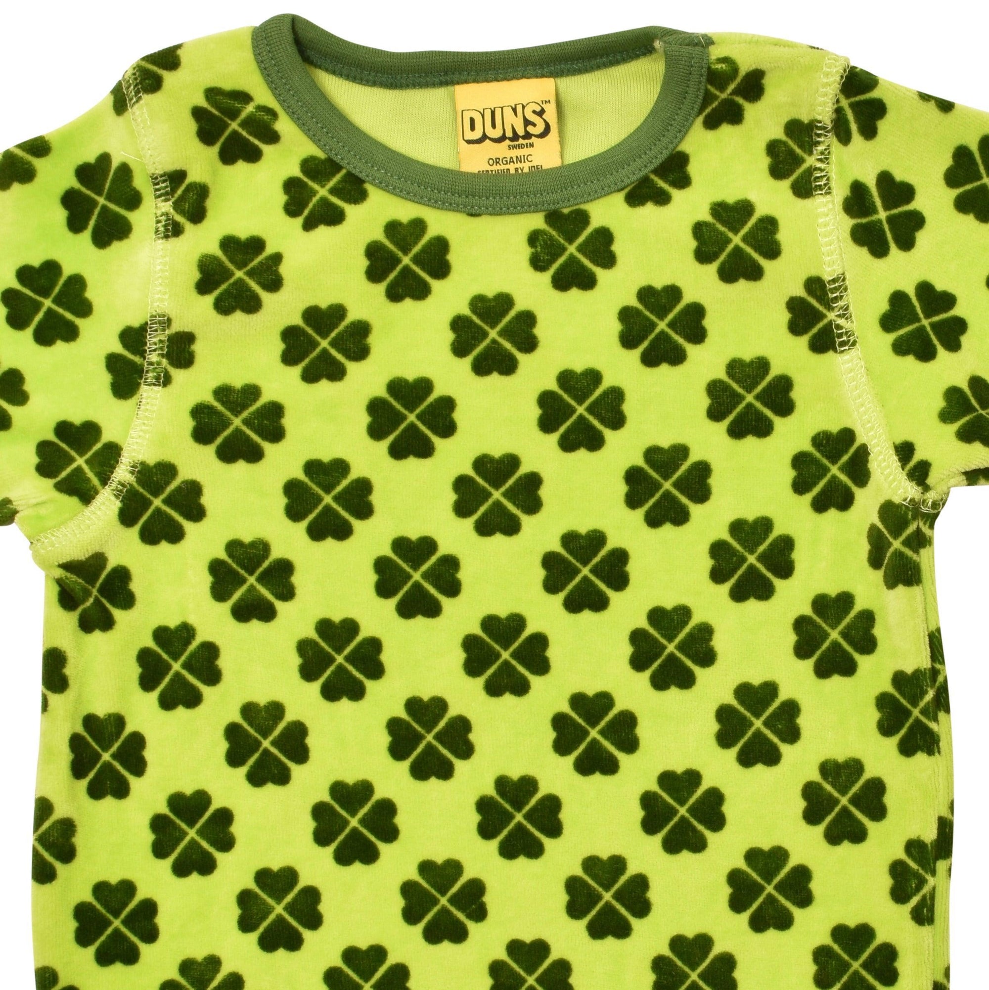 DUNS Sweden - Clover Tendershoots Green Long Sleeved Velour Top
