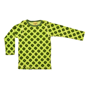 DUNS Sweden - Clover Tendershoots Green Long Sleeved Velour Top