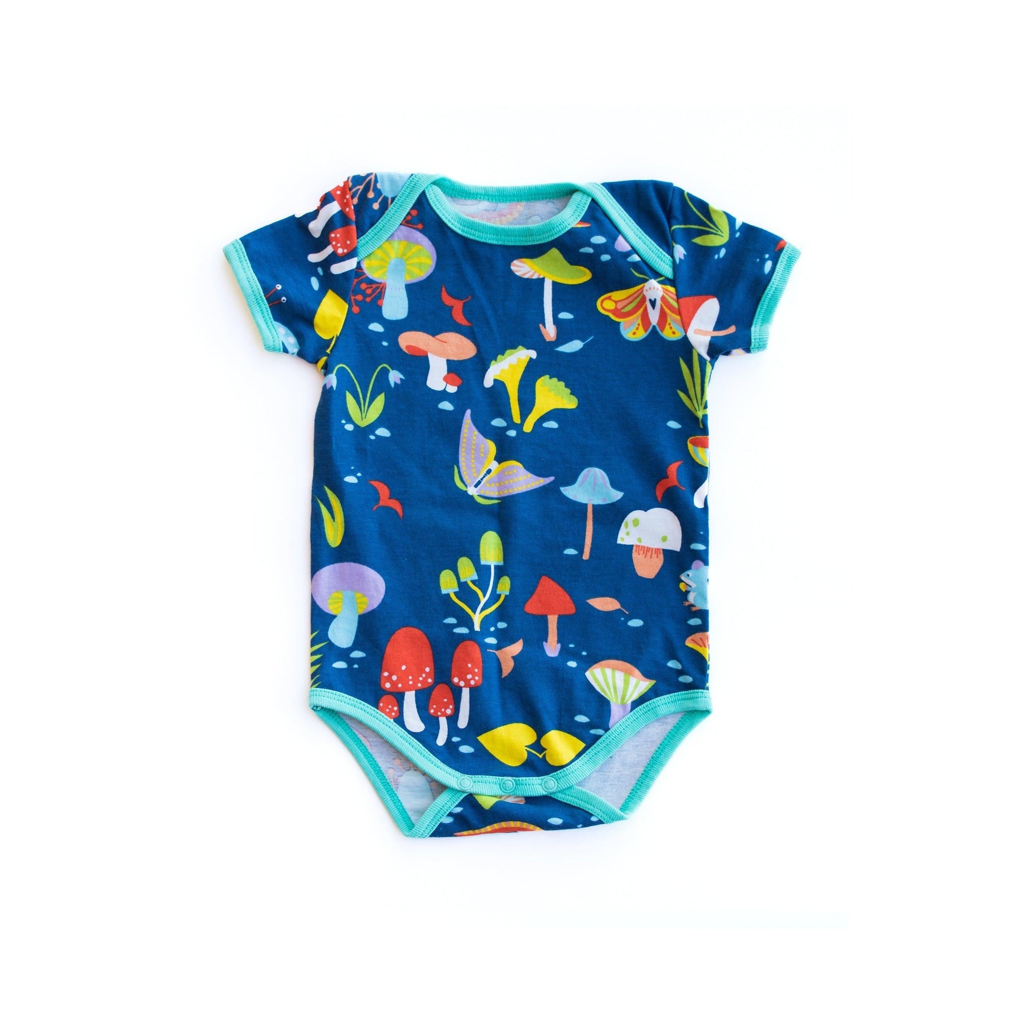 Merle - Forest at Night Short Sleeved Body Top (0-3 Months)