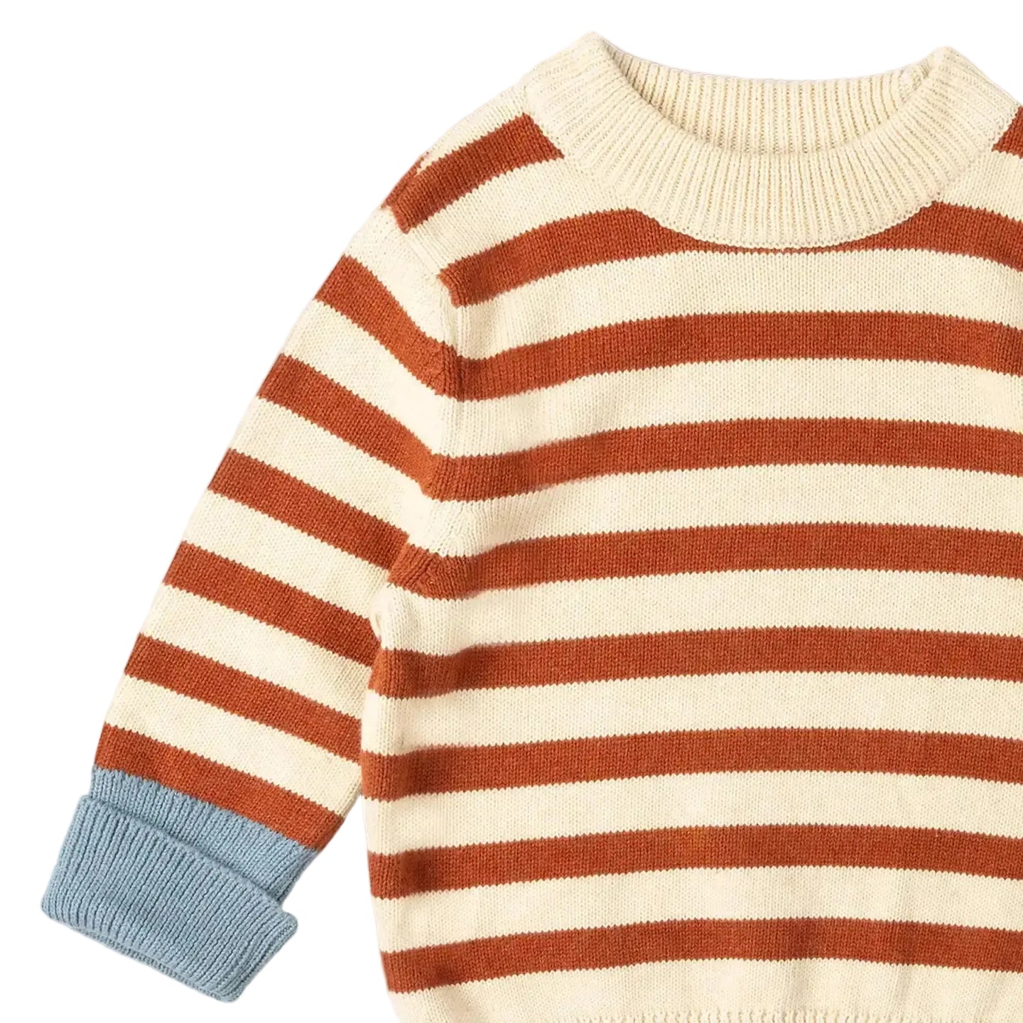 Little Green Radicals - Ginger Striped Knitted Jumper
