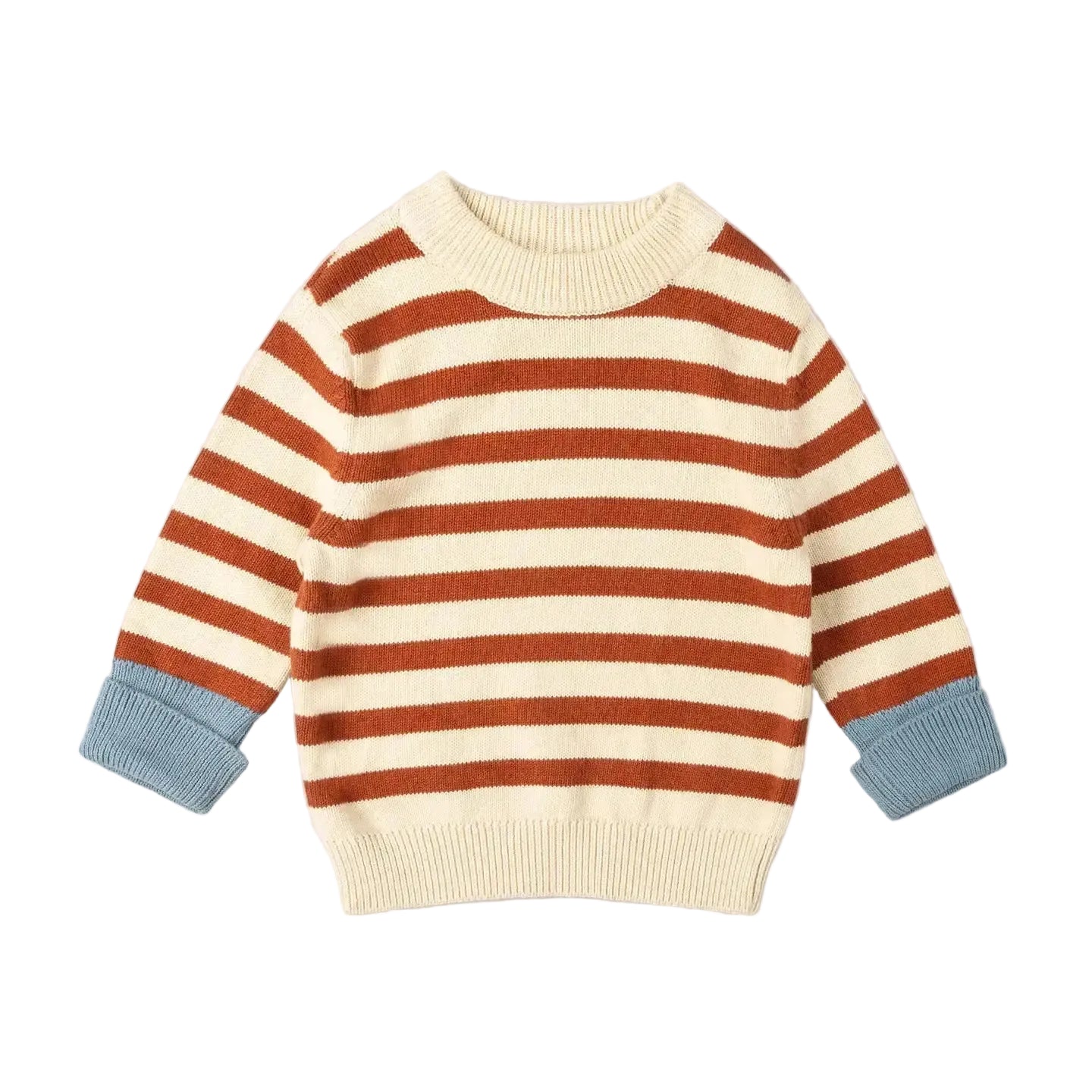 Little Green Radicals - Ginger Striped Knitted Jumper
