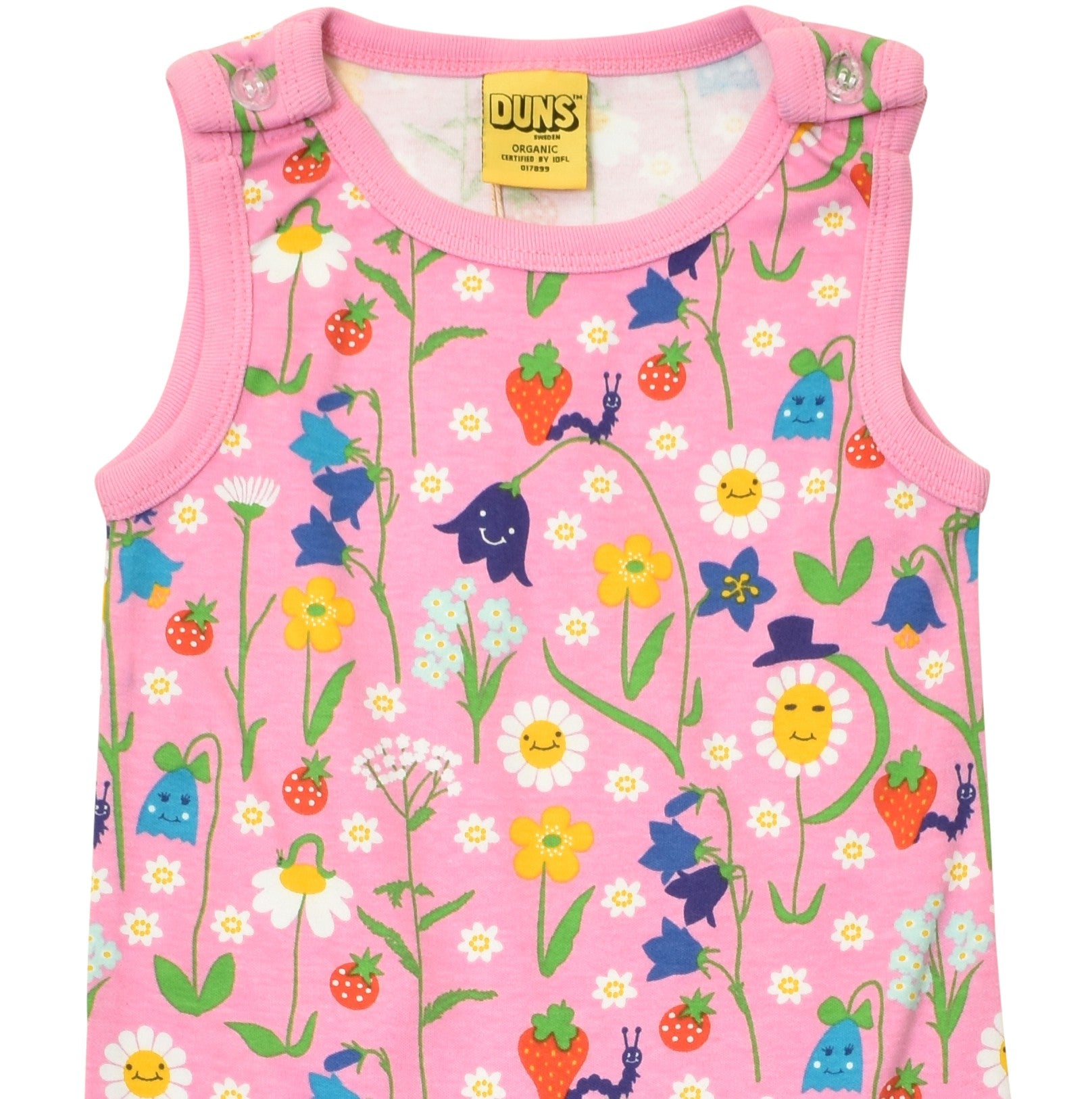 DUNS Sweden - Happy Flower Lilac Dungarees