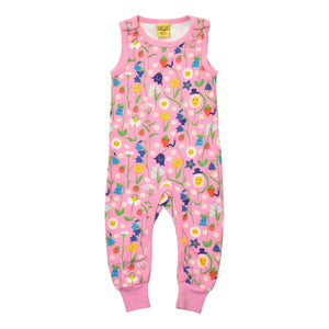 DUNS Sweden - Happy Flower Lilac Dungarees
