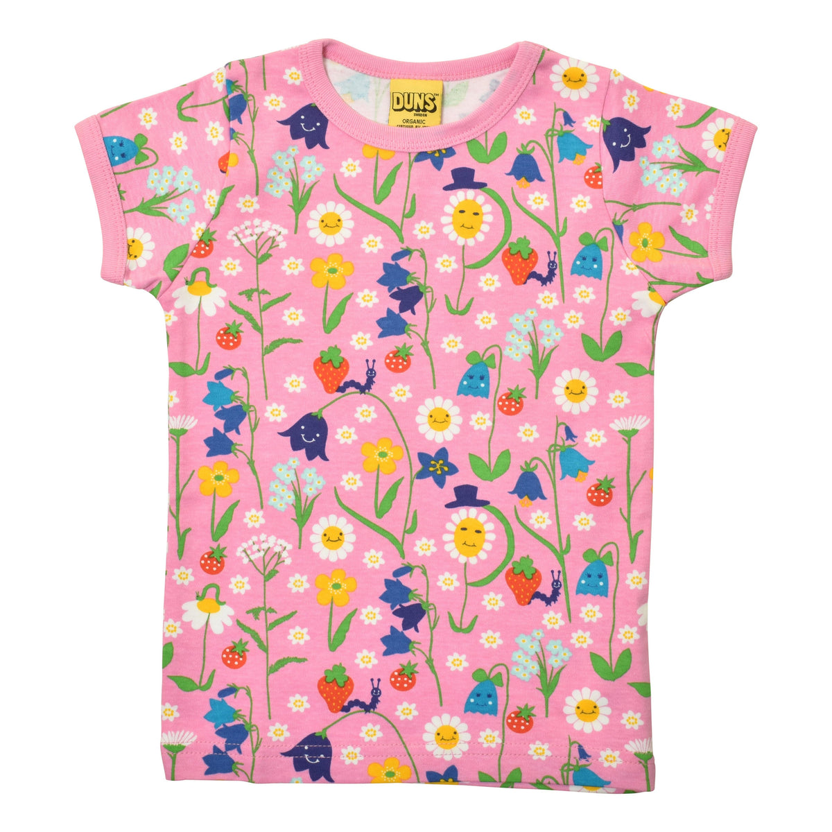 DUNS Sweden - Happy Flower Lilac Short Sleeved Top