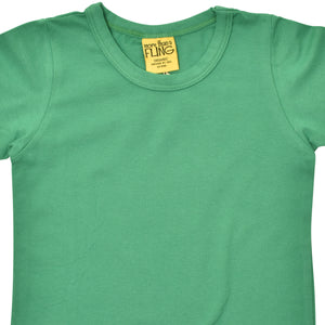More Than A FLING - Jelly Bean Green Short Sleeved Top