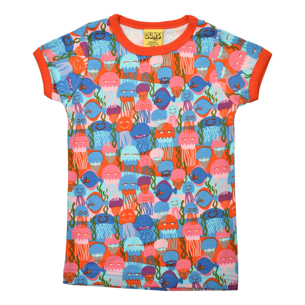 DUNS Sweden - Jellyfish Red Short Sleeved Top