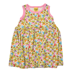 DUNS Sweden - Jumbled Radish Pink Sleeveless Gather Dress