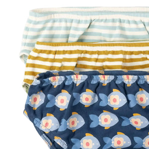 Little Green Radicals - Little Fish Underwear Set 3 Pack