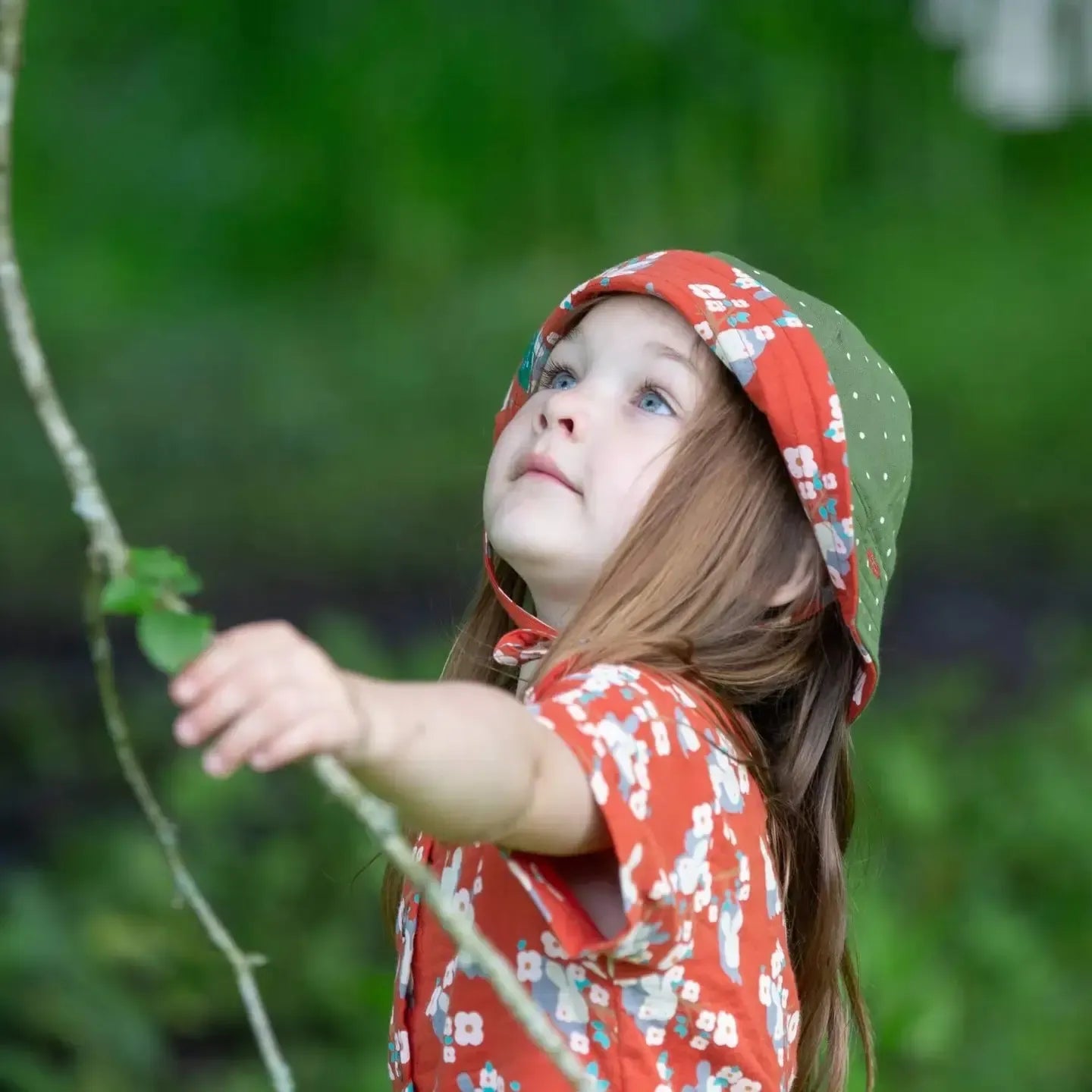 Little Green Radicals - Little Rabbits Reversible Sunhat