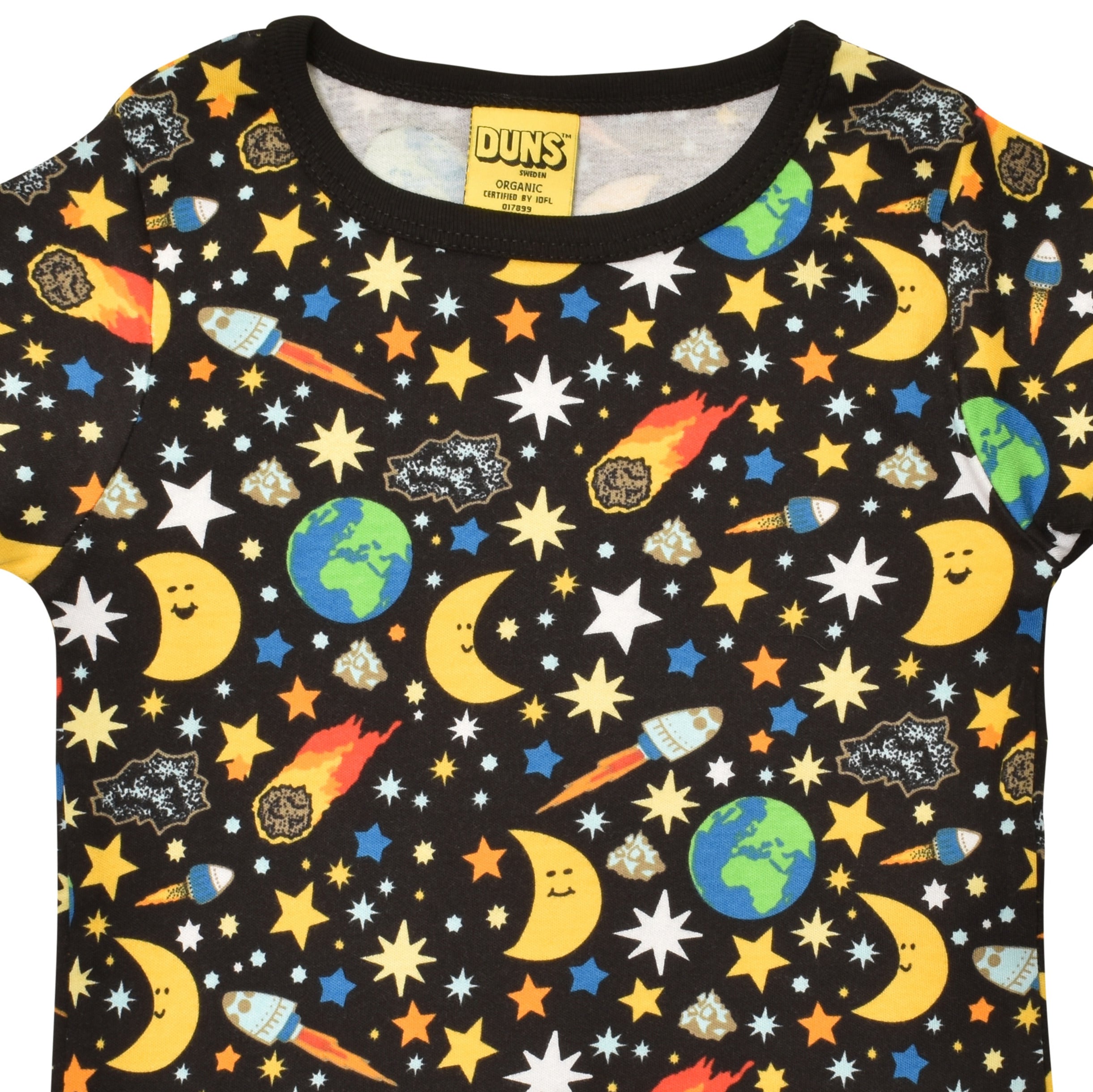 DUNS Sweden - Mother Earth Black Short Sleeved Top