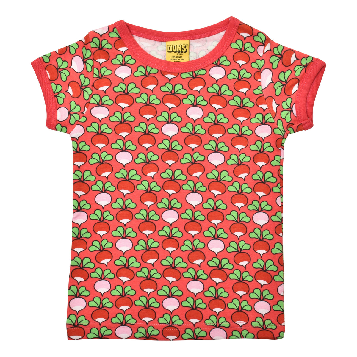 DUNS Sweden - Multi Radish Rouge Red Short Sleeved Top