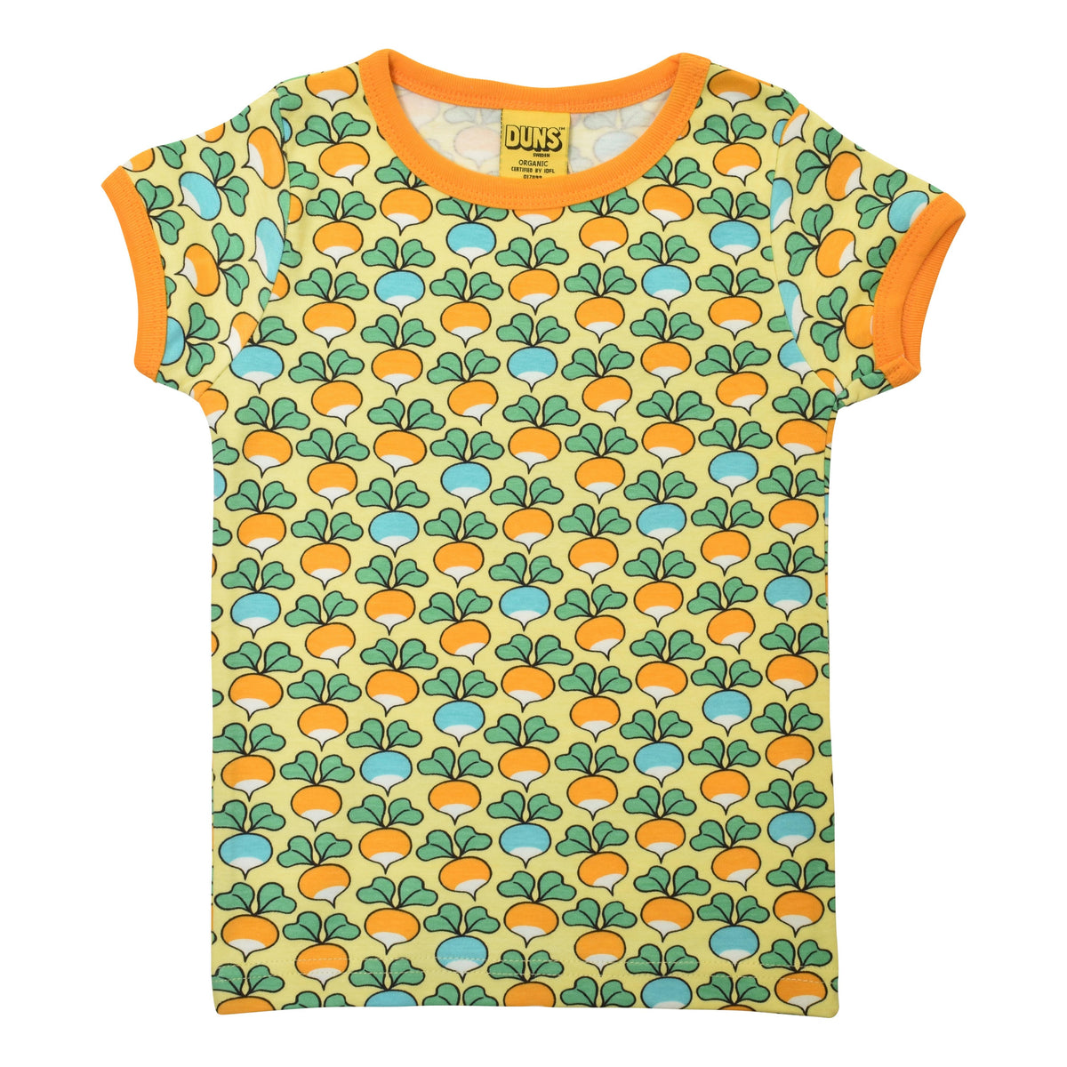 DUNS Sweden - Multi Radish Yellow Short Sleeved Top
