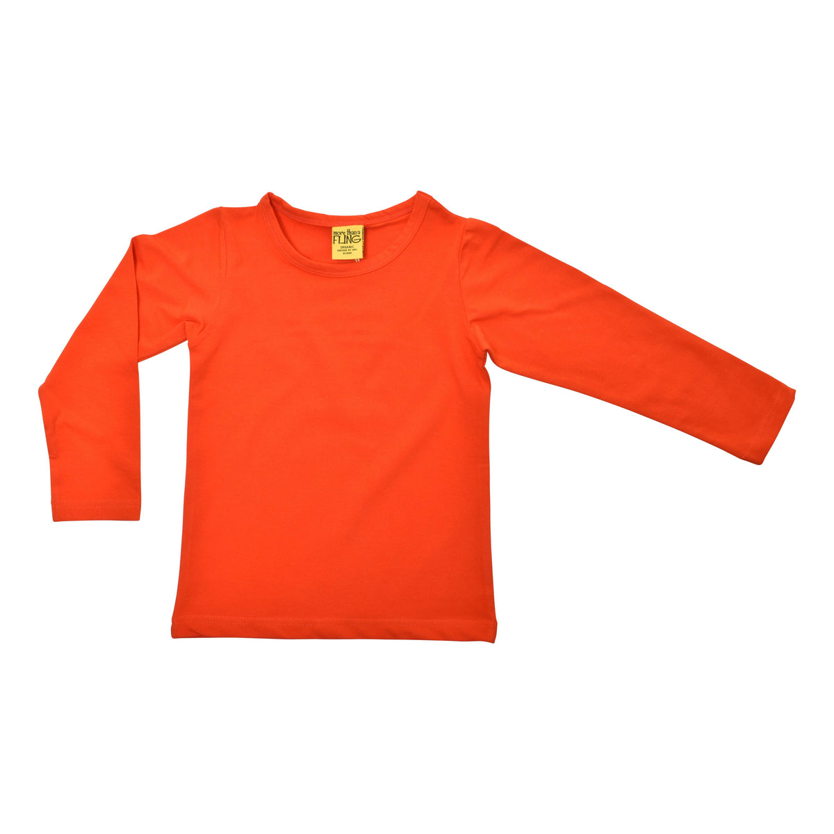 More Than A FLING - Orange Red Long Sleeved Top