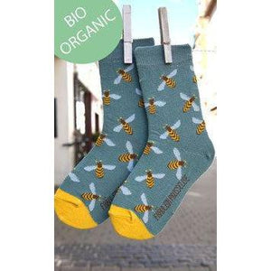 Fräulein Prusselise - Organic Crew Socks - Bees