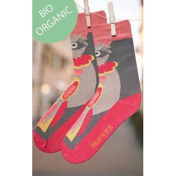 Fräulein Prusselise - Organic Crew Socks - Birds of Paradise
