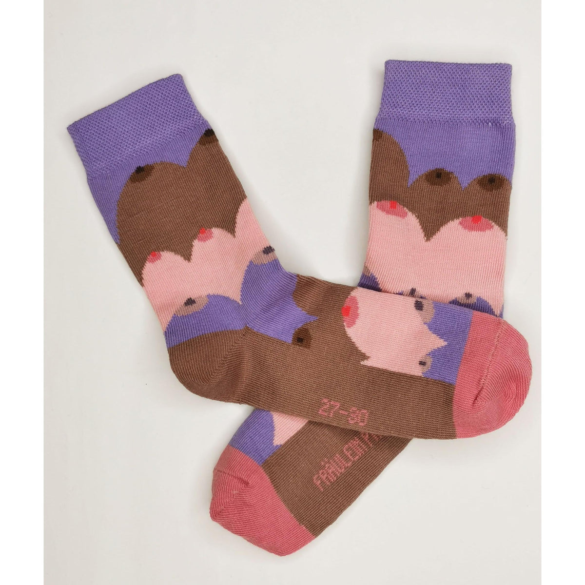Fräulein Prusselise - Organic Crew Socks - Boobies