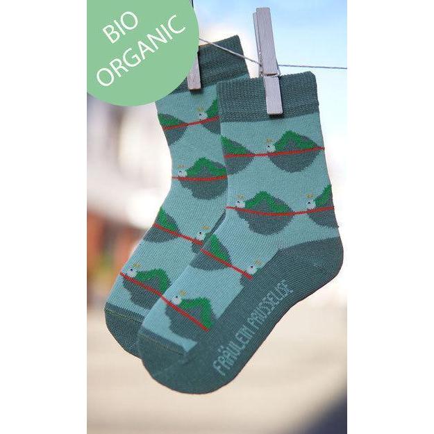 Fräulein Prusselise - Organic Crew Socks - Caterpillars (19-22)