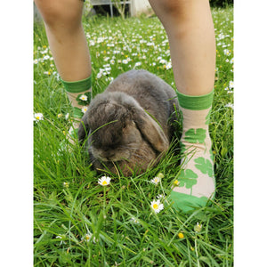 Fräulein Prusselise - Organic Crew Socks - Clovers