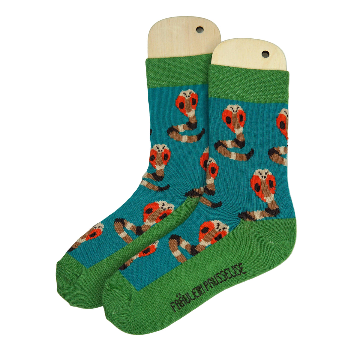 Fräulein Prusselise - Organic Crew Socks - Cobras