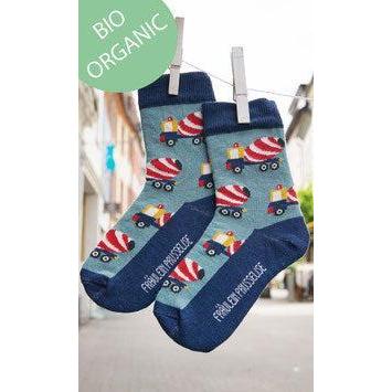 Fräulein Prusselise - Organic Crew Socks - Concrete Mixers