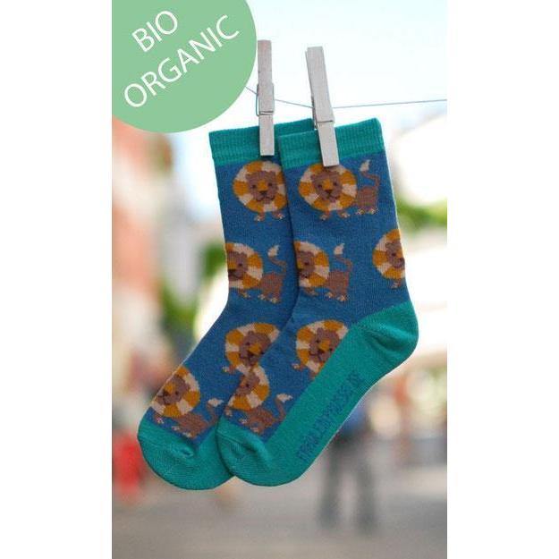 Fräulein Prusselise - Organic Crew Socks - Lions (19-22)