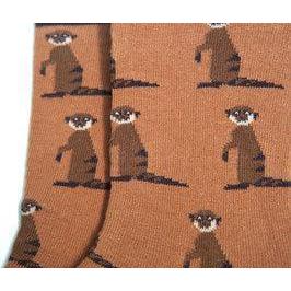 Fräulein Prusselise - Organic Crew Socks - Meerkats