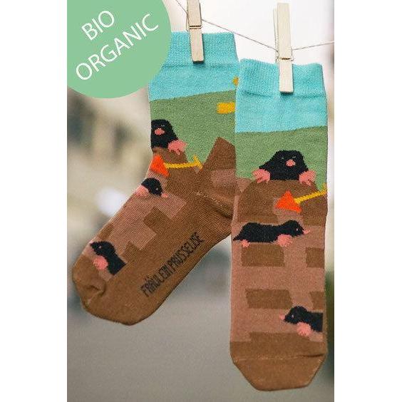 Fräulein Prusselise - Organic Crew Socks - Moles (23-26)