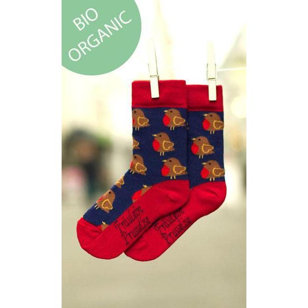 Fräulein Prusselise - Organic Crew Socks - Robins
