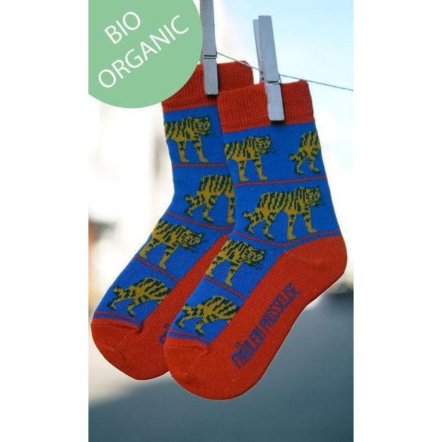 Fräulein Prusselise - Organic Crew Socks - Tigers