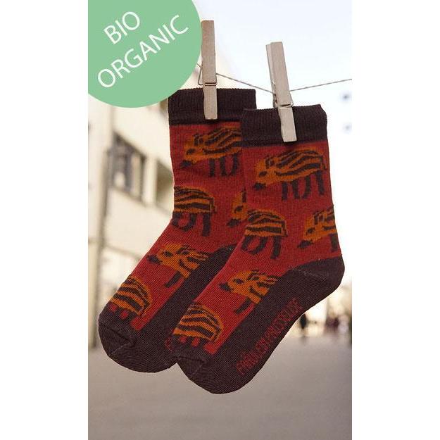 Fräulein Prusselise - Organic Crew Socks - Wild Pigs